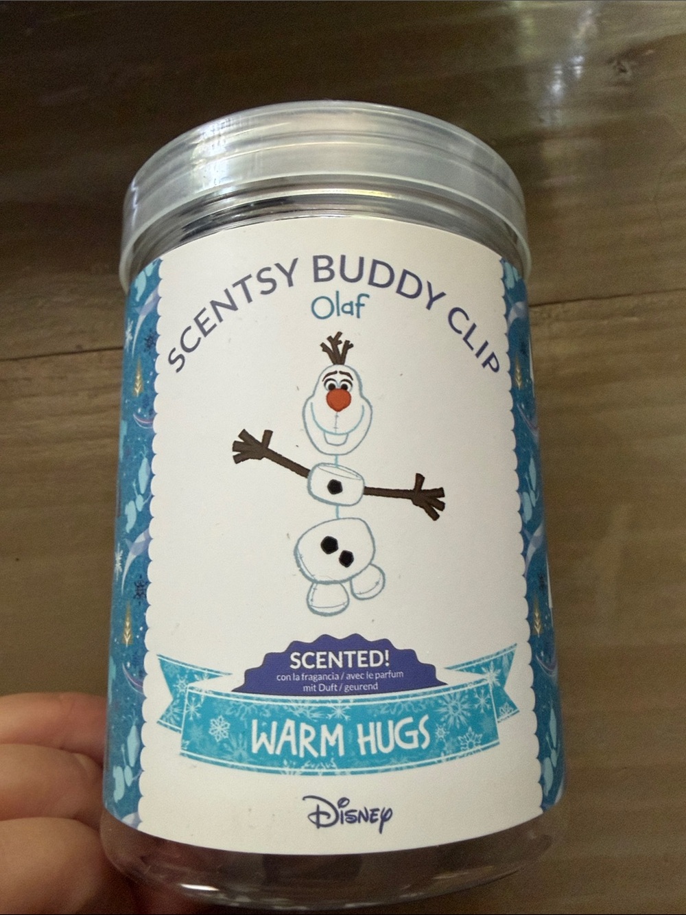 Scentsy Blue & White Olaf Buddy Clip - Warm Hugs
